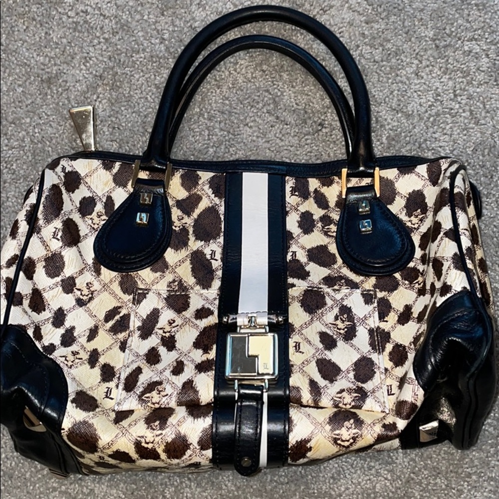 L.A.M.B. Vintage Rare Cheetah print Satchel